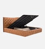 Oakley King Size Bed In Tan Color