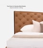 Oakley King Size Bed In Tan Color