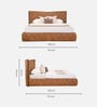 Oakley King Size Bed In Tan Color