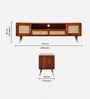 Oakline Mango Wood TV Console In Provincial Teak Finish