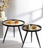Oakveil End Table Set of 2 In Black Finish