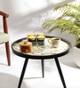 Oakveil Large End Table In Black Finish