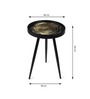 Oakveil Medium End Table In Black Finish