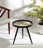Oakveil Medium End Table In Black Finish