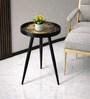 Oakveil Medium End Table In Black Finish