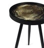 Oakveil Medium End Table In Black Finish