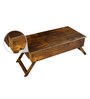 Oakville Solid Wood Portable Table in Provincial Teak Finish