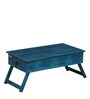 Oakville Solid Wood Portable Table in Ocean Blue Finish