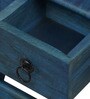 Oakville Solid Wood Portable Table in Ocean Blue Finish