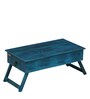 Oakville Solid Wood Portable Table in Ocean Blue Finish