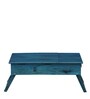 Oakville Solid Wood Portable Table in Ocean Blue Finish