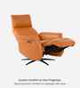 Oasis Leather Motorised 1 Seater Recliner With Usb & Type C Charging Port In Brown Finish