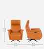 Oasis Leather Motorised 1 Seater Recliner With Usb & Type C Charging Port In Brown Finish