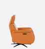 Oasis Leather Motorised 1 Seater Recliner With Usb & Type C Charging Port In Brown Finish