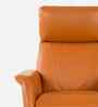 Oasis Leather Motorised 1 Seater Recliner With Usb & Type C Charging Port In Brown Finish