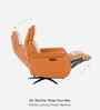 Oasis Leather Motorised 1 Seater Recliner With Usb & Type C Charging Port In Brown Finish
