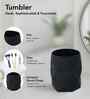 Oasis 5 Pcs PVC Bath Set Black