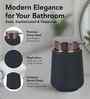 Oasis 6 Pcs PVC Bath Set Black