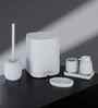 Oasis 6 Pcs PVC Bath Set Grey