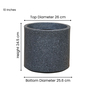 Grey Oasis Stone 10 Inch Ribbed Planter Pot