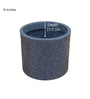 Grey Oasis Stone 10 Inch Ribbed Planter Pot