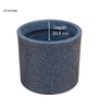 Grey Oasis Stone 12 Inch Large Ribbed Plastic Planter