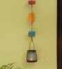 Oasis Radiance Blue Iron & Wood Wall
Hanging Tea Light Holder