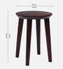 Oasis Teak Wood End Table In Brown Colour