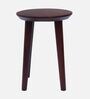 Oasis Teak Wood End Table In Brown Colour