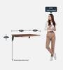 Oasis Wall Mounted Table in Walnut Finish