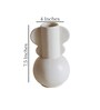 White Stoneware Modern Table Vases (Set of 2)