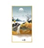 Oat and Birds Artwork Glass Finish Vertical Wall Art