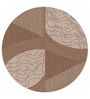 Beige Abstract Woolen 48 X 48 Inches Hand Tufted Rug