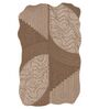 Beige Solid Woolen 48 x 72 Inches Hand Tufted Rug