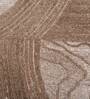 Beige Abstract Woolen 60 X 96 Inches Hand Tufted Rug
