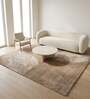 Beige Abstract Woolen 72 x 108 Inches Hand Tufted Rug