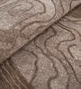 Beige Abstract Woolen 72 x 108 Inches Hand Tufted Rug