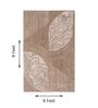 Beige Abstract Woolen 72 x 108 Inches Hand Tufted Rug