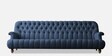Obeisance Fabric 3 Seater Sofa in Navy Blue Colour
