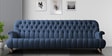 Obeisance Fabric 3 Seater Sofa in Navy Blue Colour