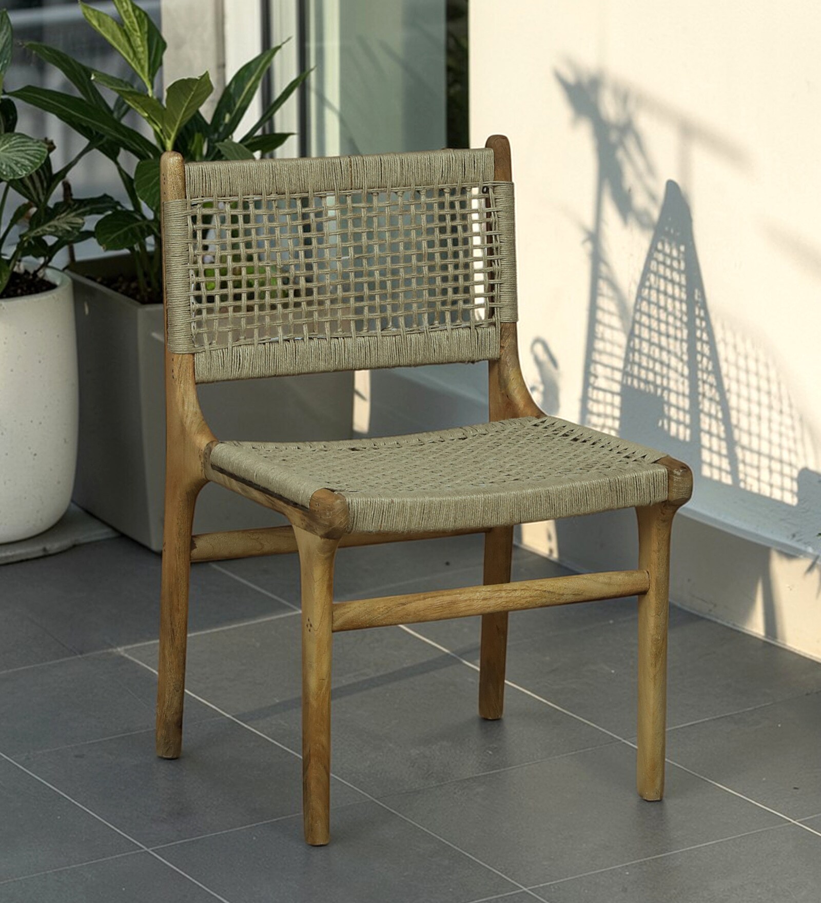 Obrovac Mango Wood Dining Chair In Natural Finish