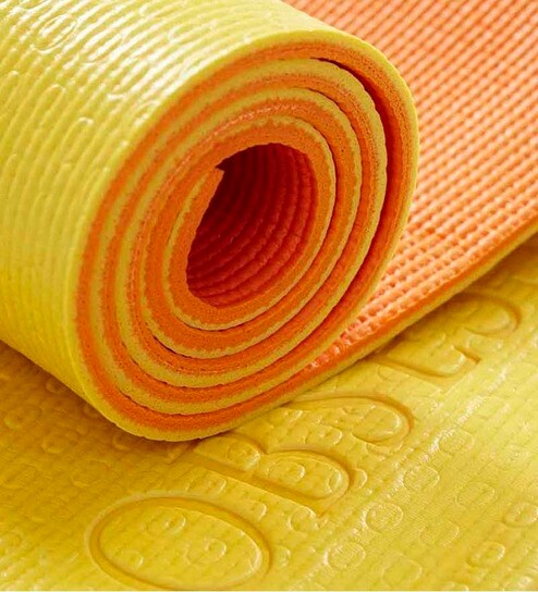 Buy Obsessions Reversable Orange Yellow Yoga Mat In Pvc 24 X