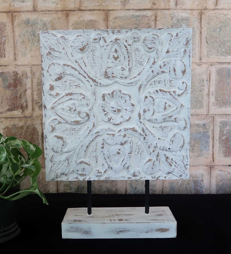 Buy Object Square Mango Wood & Iron Table Accent Piece by Forms Online