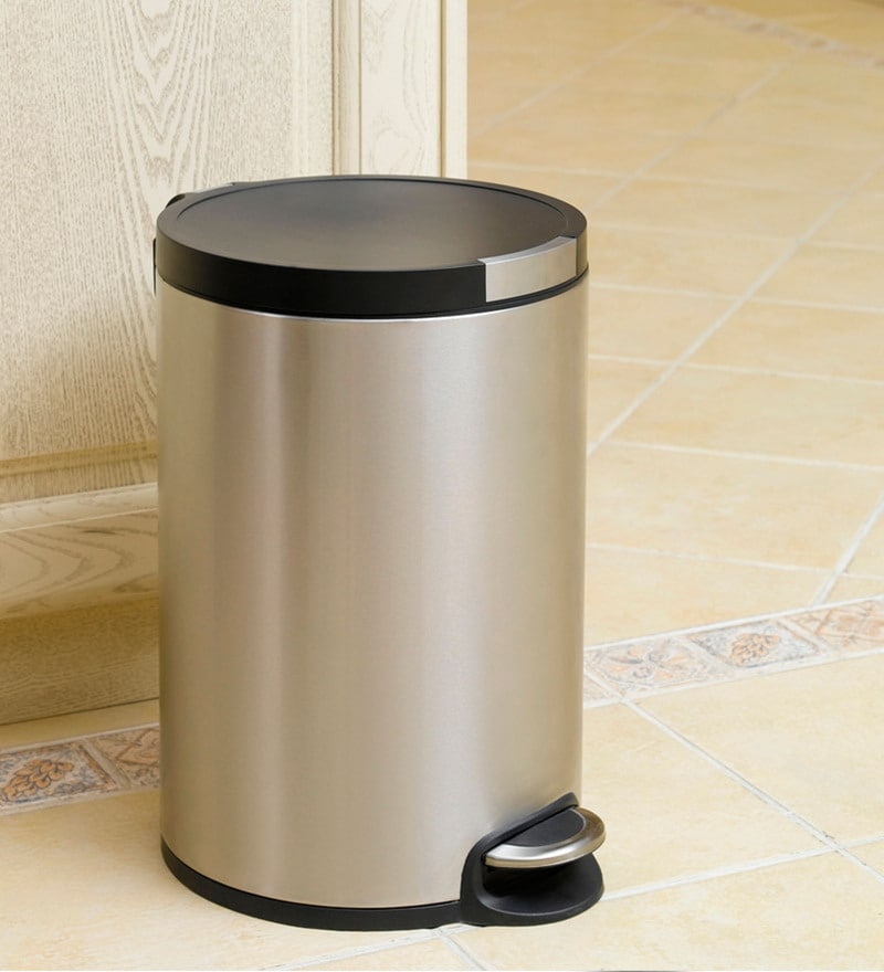 Buy 30 Litres Stainless Steel Pedal Dustbin by Obsessions Online ...