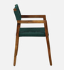 Oberzent Mango Wood Arm Chair In Natural Finish
