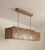 Oblique 36 Centrum Brown Wooden 3 Series Hanging Lamp