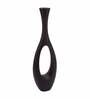 Oblong Raw Black Finish (Large) Aluminium Floor Vase