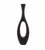 Oblong Raw Black Finish (Large) Aluminium Floor Vase
