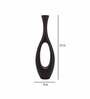 Oblong Raw Black Finish (Large) Aluminium Floor Vase