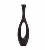 Oblong Raw Black Finish (Large) Aluminium Floor Vase